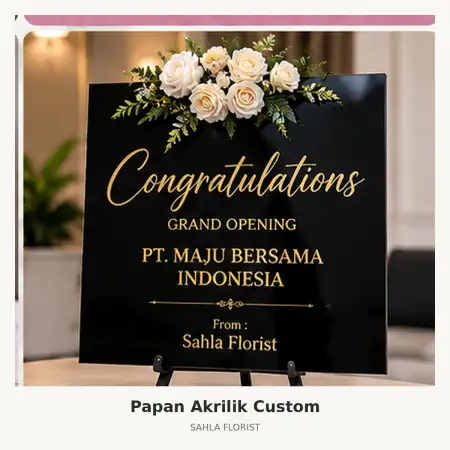 Papan Bunga Akrilik Kab Timor Tengah Selatan